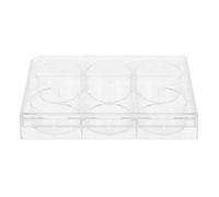 KICHOUSE Plastic Cell Culture Plate Laboratory Tissue Culture Tray Container for Cell Growth and Observation