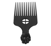 KICHOUSE Plastic Curly Hair Comb for Taming Hair and Brushing out Curls Sturdy Black Plastic Material at Home Or Office