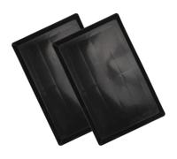 KICHOUSE Plastic Dog Crate Tray 2pcs with Leak-Proof Fit for Small Animal Poop Collection - Flat Base Liners for Pet Cages 43x32cm