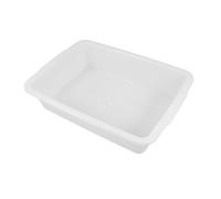 KICHOUSE Plastic Laboratory Tray Medium Deep Rectangular Spill-resistant Tray for Chemical Experiments Teaching Use Lab Storage