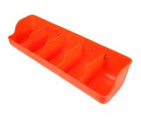 KICHOUSE Plastic Pig Feeder Trough with Rounded Edges and Multi-slots for Pig and Goat Simple Installation Livestock Feeding Solution and Livestock Farms with Card Plate Screws
