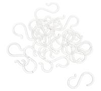 KICHOUSE Plastic S Hooks for Hanging Bags and Purses, Multi-Functional Car Seat Hooks with Secure S-Shape Design 20pcs for Organizational Needs and Supermarket Retail Shelves