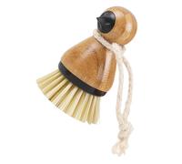 KICHOUSE Plastic Vegetable and Fruit Brush Handle, Ergonomic Potato Scrubber, Mushroom Cleaning Brush for Kitchen Use, Hanging Rope for Easy Storage