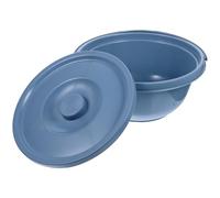 KICHOUSE Portable Bedpan with Lid and Handle for Elderly and Pregnant Women, PVC Material, Good Load-Bearing Performance, Suitable for Home Use