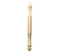 KICHOUSE Portable Brass Facial Massage Stick Tool with Double-Ended Spring Tip Point Probe for Eye and Pressure Points, Relieving Muscle Fatigue on The Go at Work