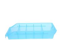 KICHOUSE Portable Medicine Bottle Organizer Storage Box with Adjustable Dividers, Blue Plastic Infusion Storage Case for Hospitals and Different Locations, Sl nd Elegant Design