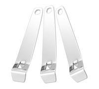 KICHOUSE Portable Mini Bottle Opener Bottle and Vial Tool 3 Pcs Stainless Steel Vial Opener Lightweight Reusable for Travel and Picnics