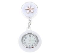 KICHOUSE Portable Nurse Fob Watch with Zinc Alloy Case, Practical Hanging Pocket Watch for Nurses and Women, Creative White Design a Gift for Birthday or Christmas