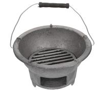 KICHOUSE Portable Outdoor Cast Iron Tandoor Bbq Stove with Smooth Curve Design, Waterproof Camping Barbecue Stove for Outdoor Charcoal Bbq and Camping Supplies