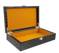 KICHOUSE Portable Outdoor Cigar Case with Handle Flip-top Crocodile Pattern Storage Box Multi-Purpose Cigar Packing Box for Travel and Display