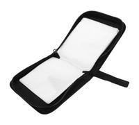 KICHOUSE Portable Oxford Fabric CD DVD Storage Case Bag, 40-Slot Thickened Disc Holder with Zipper, Travel Media Organizer for Car and Home Use