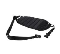 KICHOUSE Portable Travel Foot Hammock Lightweight Footrest for Airplane Office Train Long Distance Journeys Relieves Leg Swelling Back Black