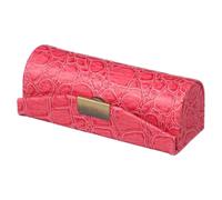 KICHOUSE Portable Travel Size Lipstick Case Lightweight Makeup Storage Box with Mirror Prevents Cracking Compact Lipstick Bag for Handbag or Purse