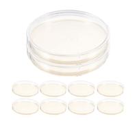 KICHOUSE Prepoured Portable Dishes Agar Laboratory 10pcs Petri Use for and Science Experiments Bacterial Culture and Science Projects