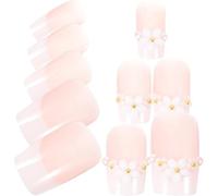 KICHOUSE Press on Nails Fake Nails Plastic Not Easy to Fade Not Easy to Break for Women Prom