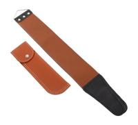 KICHOUSE Professional Double Sided Leather and Canvas Strop Belt, Flexible and Compact Shaving Accessory, Smooth the Touch, for Travel Bag or Bathroom Use
