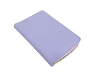 KICHOUSE Pu Zipper Wallet Binder Compact Portable Multifunctional Use with 6 Structure and Multiple Card Slots for Money and Document Organizing for Home and Office