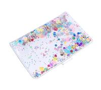 KICHOUSE Pvc Notebook Handbook Cover Notebook Protector Bright Colors Easy to Clean Lightweight Non-slip Loose-leaf Book Shell