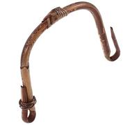 KICHOUSE Rattan Teapot Handle Replacement Accessory, Brown Heart-Shaped U-Shape Kettle Grip (11-13cm Span, >0.8cm Hole), Anti-Scald Woven Handle for Ceramic and Pottery Tea Pots, DIY Teapot