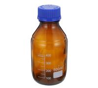 KICHOUSE Reagent Container Screw Glass Brown 500ml Lightweight Bottle Cap with Practical Refillable Sample and Laboratory in Medicines and Spirits Schools and Laboratories