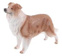 KICHOUSE Realistic Border Collie Dog Figurine Model for Children Simulation Animal Decor Educational Puppy Statue for Home and Boys and Girls Room Decoration