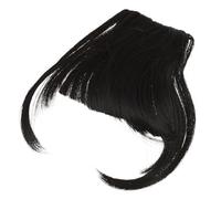 KICHOUSE Realistic Fake Hair Bangs Clip in Brown Synthetic Material for Women, Easy to Use False Air Hair Bangs with European and American Style, Elegant and Fashionable Hairpiece