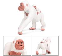 KICHOUSE Realistic Wild Animal Model Gorilla with Monkey Figure Educational for Boys, Detailed Primate Ornament for Classroom and Playtime