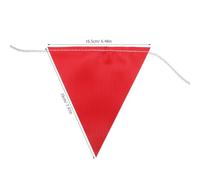 KICHOUSE Red Triangle Pennant Safety Flags on 98ft String High-visibility Pvc Warning Flagging for Hazardous Area Markers Wear Resistant and Weather Resistant Performance, for Parking Lots