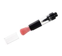 KICHOUSE Refillable Travel Blush Brush with Pressed Powder Bottle for Quick Makeup Application, Plastic and Artificial Fiber Material, for On-the-go Touchups and Foundation Highlight