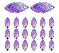 KICHOUSE Resin Shell Charms 20pcs Miniature Ornament for Craft Decor