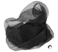 KICHOUSE Retro Black Lace Headband for Women, Lightweight Plastic and Cloth Hair Decor Accessory That Does Not Hurt Hair, for Anniversary and Street Snap Occasions