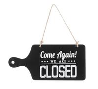 KICHOUSE Retro Wooden Open Closed Sign Double Sided Door Sign Wear-resistant Business Status Display Simple and Beautiful Design for Shops Cafes and Retail Stores