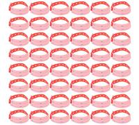 KICHOUSE Reusable Adjustable PVC Bracelets 100pcs Id Wristbands Writable for Hospital Patient Identification Suitable for Nursing and Healthcare Adults