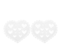 KICHOUSE Reusable Heart-Shaped Silicone Nail Stamp Mold for DIY Manicure Small 3D Nail Charm Moulds Easy Operation Creative Design for Beginners and Artists
