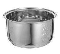 KICHOUSE Rice Cooker Inner Pot and Even Heat Distribution Stainless Steel Nonstick 3l Capacity Replacement Cooking Pot with Universal Compatibility for Home and Office Use