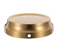 KICHOUSE Round Lamp Holder Base - Dia 10mm Retro Metal Table Light Round Base - Desk Lamp Lighting Replacement Stand Hole for Table Light Repair