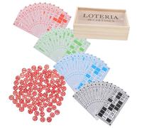 KICHOUSE Russian Bingo Game Portable Family Game with Number Cards Chess for Parties Enhances Cognitive Skills Unique Gameplay for Family Gatherings