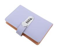 KICHOUSE Savings Challenge Binder with Lock Financial Saving Book 9.5x7.1x1.2 Inch Multifunctional Design Elegant Appearance Pu and Alloy Materials Large Capacity Storage for Business Use