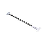 KICHOUSE Shower Curtain Rod Construction Extendable Stainless Steel with Built-in Spring and Easy Installation, White Retractable Curtain Pole for Bathroom and Door Use