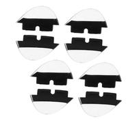 KICHOUSE Silicone Glasses Nose Pads Push-In Replacement Nose Pieces for Eyeglasses and Sunglasses Anti-Slip Medium Size 8 Pieces