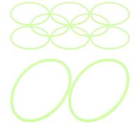 KICHOUSE Silicone Wristbands in Light Green Thin and Comfortable Glow the Dark 10pcs Sl lastic Neon Bracelets Party Wrist Bands for Events and Hen Parties