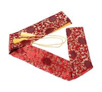 KICHOUSE Silk Sword Storage Bag Lightweight Breathable Taiji and Sword Carry Case with Wear-Resistant Satin and Delicate Pattern for Portable Fencing Protection