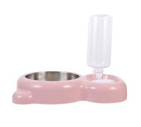 KICHOUSE Slow Feeding Pet Feeder Bowl for Cats and Dogs with Tilt Design and Wear-resistant Pp and Stainless Steel Material, for Household Use and Protecting Pet's Neck Health