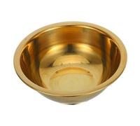 KICHOUSE Small Copper Decorative Bowl with Intricate Patterns and Meticulous Craftsmanship, Versatile Use for Yoga and Rituals, Golden Holy Water Offering Bowl Creating Mystical Atmosphere