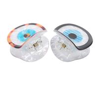 KICHOUSE Small Evil Eye and Hard to Break Hair Claw Clips Plastic Jaw Clips 2pcs for Hair Protection Fashion Style Suitable for Shopping and Cooking