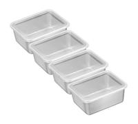 KICHOUSE Small Food Storage Containers with Lids Airtight 4-Pack Compact Sealing Boxes for Refrigerator Freezer Vegetable Snack Fruit Storage and Outdoor Picnic