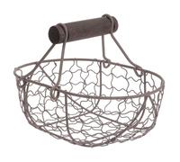 KICHOUSE Snack Serving Tray Black -Shaped Basket with Open Design Iron Mini Suitable for Snacks and Candies in Dormitory or Restaurant Use