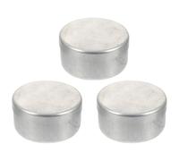 KICHOUSE Soil Boxes round Chemistry Teaching and Interest Development for Sampling and Weighing Holders 3pcs Aluminum with Smooth Surface and Portable Design, Compact Size