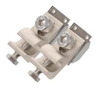 KICHOUSE Solar Panel Grounding Clip 2Pcs M6 Metal Cable Clamp for Photovoltaic Installation and Cable Management