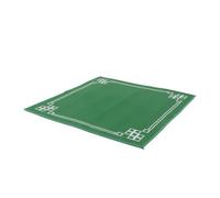 KICHOUSE Square 70Cm Mahjong Table Mat, Slip Resistant Thickened Game Table Cover Noise Reduction, Green Multi-Purpose Play Mat for Poker, Dominoes, and Board Games